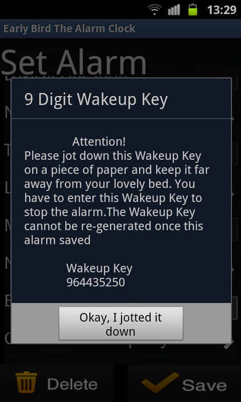 Early Bird Smart Morning Alarm Clock v1.0