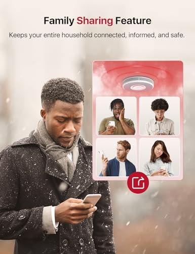 X-Sense Smart Smoke Detector with Voice Alerts and 17 Locations, Wi-Fi Smoke Alarm with SBS50 Base Station, Test from APP, Wireless Interconnected Fire Alarm, Model XS0B-MR61