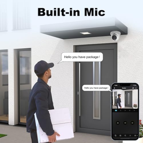 Anpviz 4MP PoE IP Camera, Turret Security IP Camera Outdoor Indoor, AI Human Motion Detection, Smart Dual Light Color Night Vision, Built-in Mic, 2.8mm Lens, IP66 Waterproof, NDAA Complaint (U Series)