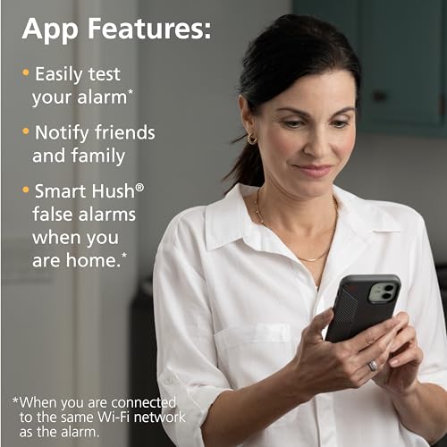 Kidde Smart Smoke & Carbon Monoxide Detector & Indoor Air Quality Monitor, WiFi, Alexa Compatible Device, Hardwired w/Battery Backup, Voice & App Alerts