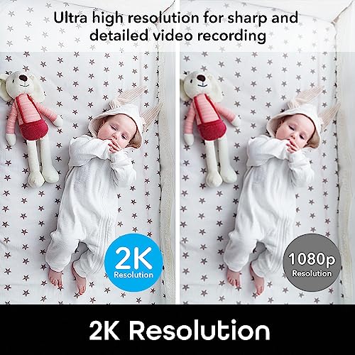 Geeni Insight Smart Security Camera for Home - 2K Quad HD, Wi-Fi, Motion Detection, Night Vision, Two-Way Audio - Baby Monitor, Cloud & SD Card Storage, Compatible with Alexa & Google Home