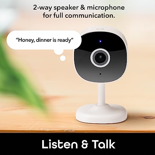 Geeni Insight Smart Security Camera for Home - 2K Quad HD, Wi-Fi, Motion Detection, Night Vision, Two-Way Audio - Baby Monitor, Cloud & SD Card Storage, Compatible with Alexa & Google Home