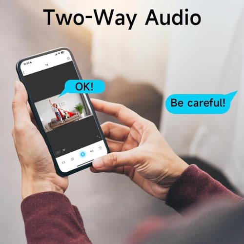 2K Security Cameras for Home Security 4Pack,4MP WiFi Indoor Security Camera with Color Night Vision, Motion Detection, Two-Way Audio, Cloud & SD Card Storage, Compatible with Alexa & Google Assistant