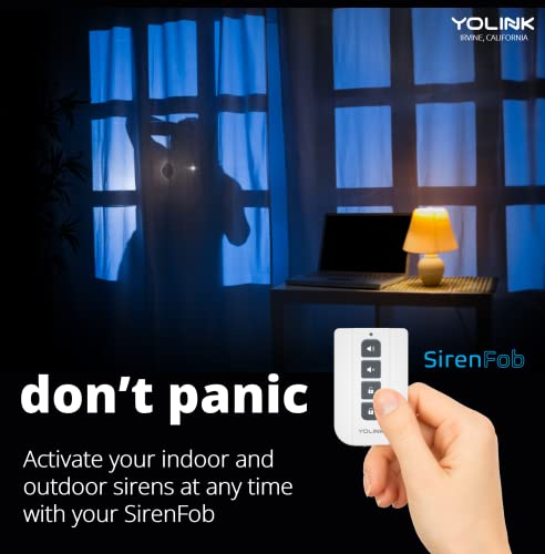 Smart Siren Alarm, Loud 110 dB, Wireless Alarm for Home Security/Intrusion/Burglar Alarm, Panic Alarm, Audible Alerts, Remote Control, Works with Alexa, Google, Home Assistant, IFTTT - Hub Required