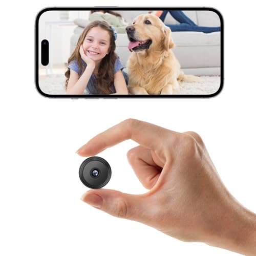 ZDO Mini Spy Camera Hidden Camera, Security Wireless WiFi Camera - Small 4K Spy Camera Hidden Camera, 1080P HD WiFi Security Camera, AI Motion Detection Alerts, Night Vision Nanny Cam for Baby, Pets