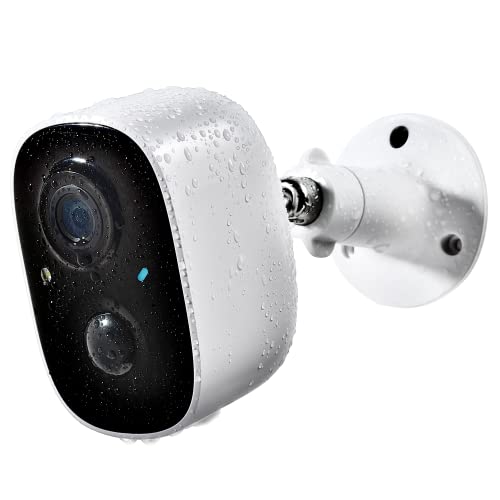 Security Camera Wireless Outdoor, 2-Way Talk Battery Powered Wi-Fi Cameras for Outside and Indoor 1080P Night Vision AI Motion Detection Spotlight Siren Alarm IP65 Weatherproof