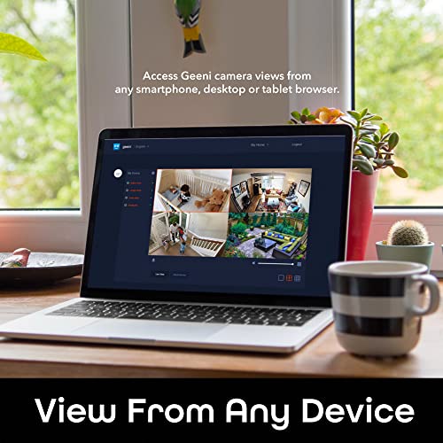 Geeni Insight Smart Security Camera for Home - 2K Quad HD, Wi-Fi, Motion Detection, Night Vision, Two-Way Audio - Baby Monitor, Cloud & SD Card Storage, Compatible with Alexa & Google Home