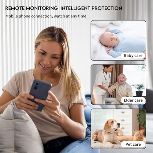 ZDO Mini Spy Camera Hidden Camera, Security Wireless WiFi Camera - Small 4K Spy Camera Hidden Camera, 1080P HD WiFi Security Camera, AI Motion Detection Alerts, Night Vision Nanny Cam for Baby, Pets
