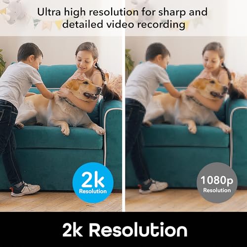 Geeni Scope 2K Quad HD Smart Auto-Tracking Security Camera Compatible with Alexa and Google Home