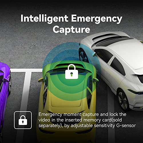 Pelsee P12 Pro 4K Mirror Dash Cam, 12'' Rear View Mirror Camera Smart Driving Assistant w/ADAS and BSD,2160P front and rear camera,Voice Control,Night Vision,Parking Monitoring,32GB Memory Card