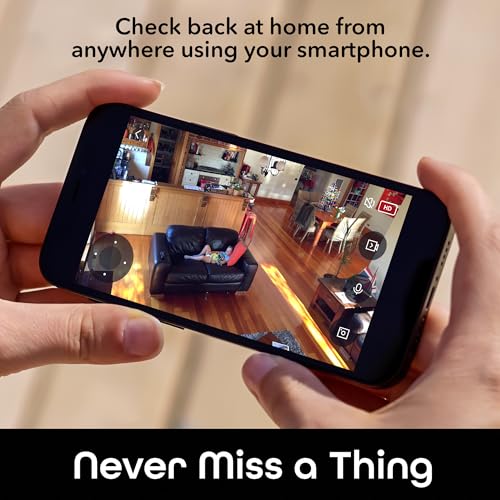 Geeni Scope 2K Quad HD Smart Auto-Tracking Security Camera Compatible with Alexa and Google Home