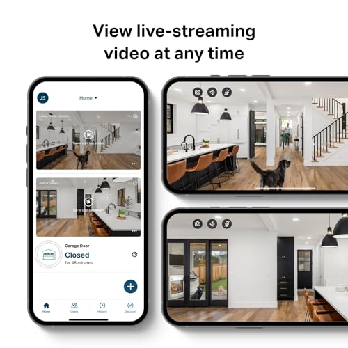 myQ Smart Indoor Security Camera – 1080p HD Video, Night Vision, Motion Detection, Wi-Fi, Two-Way Audio, Smartphone Control