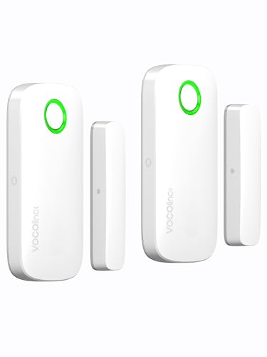 VOCOlinc Door Alarm Magnetic Window Locks Contact Sensor Wireless Smart Doorbell Chime No Hub Required ONLY Works with Apple HomeKit Home Security Bluetooth Low Energy Remote Access