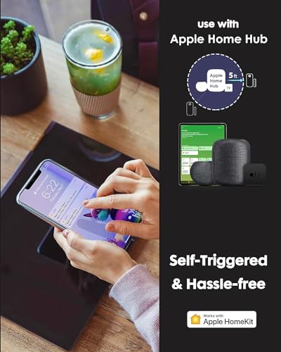 VOCOlinc Door Alarm Magnetic Window Locks Contact Sensor Wireless Smart Doorbell Chime No Hub Required ONLY Works with Apple HomeKit Home Security Bluetooth Low Energy Remote Access