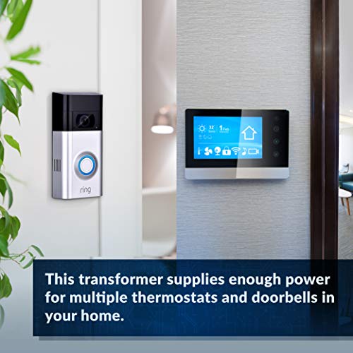 Newhouse Hardware 40TR 24-Volt 40vA Wired Door Bell Transformer for Powering Multiple Smart Doorbells and Thermostats, Gold