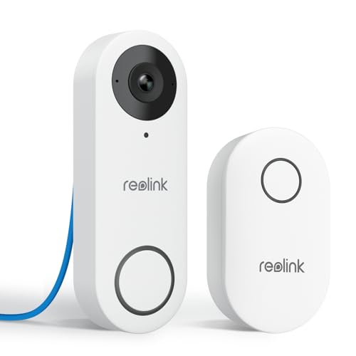 REOLINK 5MP Video Doorbell PoE Camera with Chime, 3:4 Head-to-Toe View, 2-Way Audio, Person/Package Detection, Outdoor Waterproof, Smart Alerts, Supports NVR