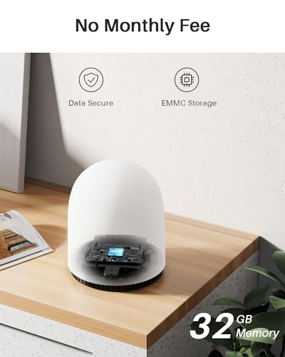 WUUK 2K Doorbell Camera, Video Doorbell Wireless/Wired, Homebase Supports Up to 8 Cams, No Subscription, 2.4/5 GHz WiFi, 32G Local Storage, Human Detection, Compatible with Alexa and Google Home