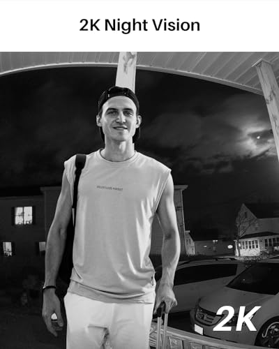 WUUK 2K Doorbell Camera, Video Doorbell Wireless/Wired, Homebase Supports Up to 8 Cams, No Subscription, 2.4/5 GHz WiFi, 32G Local Storage, Human Detection, Compatible with Alexa and Google Home