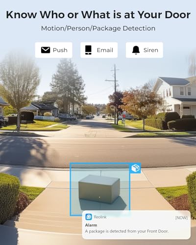 REOLINK 5MP Video Doorbell PoE Camera with Chime, 3:4 Head-to-Toe View, 2-Way Audio, Person/Package Detection, Outdoor Waterproof, Smart Alerts, Supports NVR