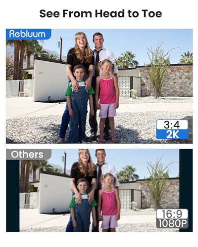 Rebluum Doorbell Camera Wireless with Chime, 2K Smart Video Doorbell Camera with 2-Way Audio, Night Vision, Motion Detection,Voice Changer,SD/Cloud Storage, Battery Powered, No Subscription
