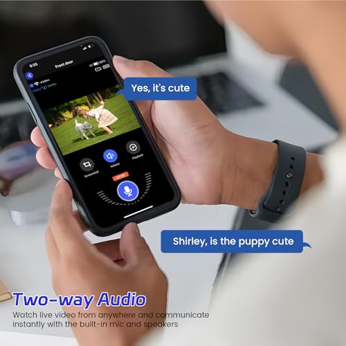 Guggre 1080P Wired Smart Video Doorbell Camera with Chime, Night Vision, Cloud Storage, 2.4GHz Wi-Fi, Intelligent AI Human Detection, Real-Time Alert, 2-Way Audio, Easy Installation