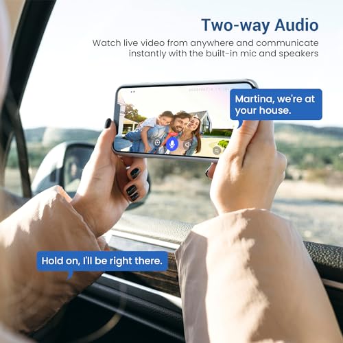 Guggre 1080P Wireless Video Doorbell Camera with Chime, Intelligent AI Human Detection, Cloud Storage, Two-Way Audio, 2.4GHz Wi-Fi Support, Real-Time Alerts, Easy Installation, Night Vision