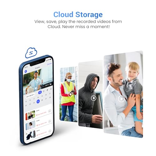 Biglory 1080P Smart Wireless Doorbell Camera with Chime, AI Human Detection, Live View, Night Vision, Home Security System, 2-Way Audio, Instant Alerts, 2.4G WiFi, Cloud Storage, Battery Powered
