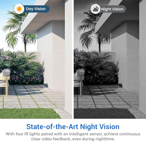 ALPHAPEACH 1080P Wireless Video Doorbell Camera, Chime Ringer Included, 2-Way Audio, Live View, AI Human Detection, Night Vision, 2.4G WiFi, Cloud Storage, Battery Powered, Indoor Outdoor Surveillance