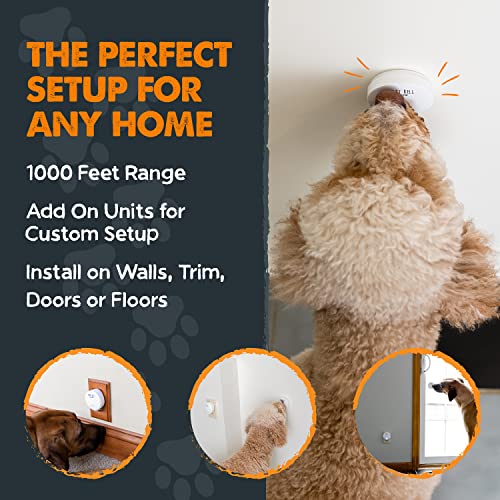 Mighty Paw Smart Dog Bell 2.0 | Wireless Dog Door Bell for Potty Training - Potty Training Bell for Puppies for Door - Door Bells for Dogs to Ring to Go Outside - Electronic Door Bell Dog Button