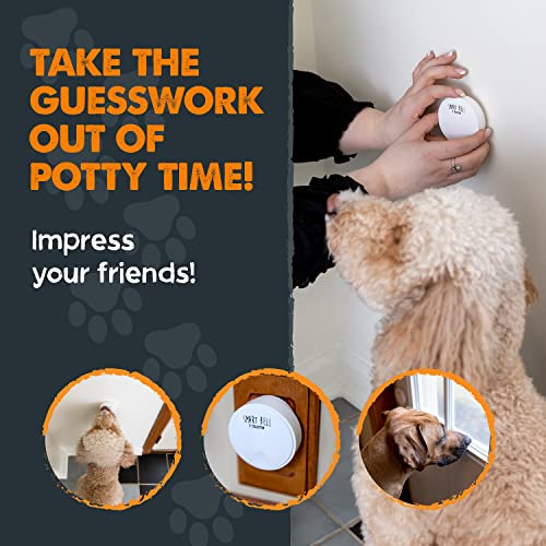 Mighty Paw Smart Dog Bell 2.0 | Wireless Dog Door Bell for Potty Training - Potty Training Bell for Puppies for Door - Door Bells for Dogs to Ring to Go Outside - Electronic Door Bell Dog Button