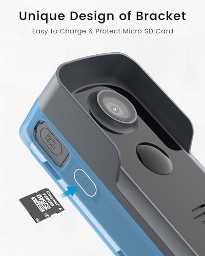 ieGeek 2K Doorbell Camera Wireless - Video Doorbell with Chime Ringer, Smart Wifi Doorbell AI & PIR Motion Detection, 2 Way Audio, Voice Changer, SD Card Storage with No Subscription, Works with Alexa