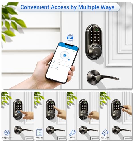 Veise Smart Lock with Fingerprint Keyless Entry