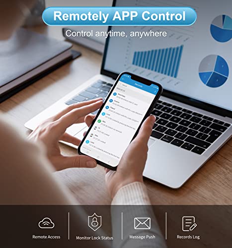 Veise G2 Gateway, Smart Lock WiFi Gateway, Paired with Smart Door Lock to Realize APP Remote Control, Compatible with DD Lock APP and TT Lock APP