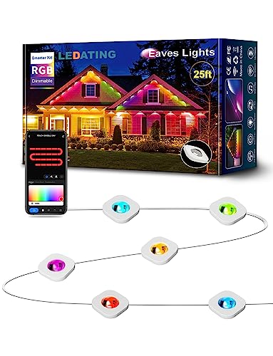 Smart Waterproof LED Outdoor String Lights 25ft