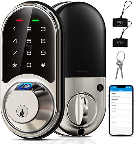 Veise Smart Fingerprint Door Lock - 7-in-1 Keyless Entry