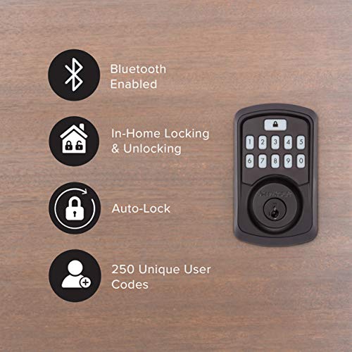 Kwikset Aura Bluetooth Keypad Deadbolt Lock