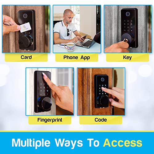 LOCKSTAR® Smart Keyless Door Lock with Multiple Entry Options