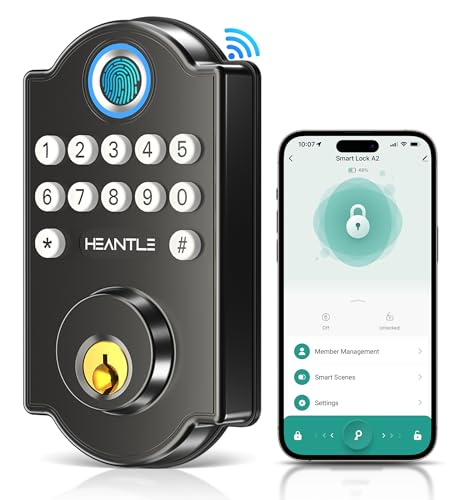 Keyless WiFi Smart Deadbolt Lock with Fingerprint