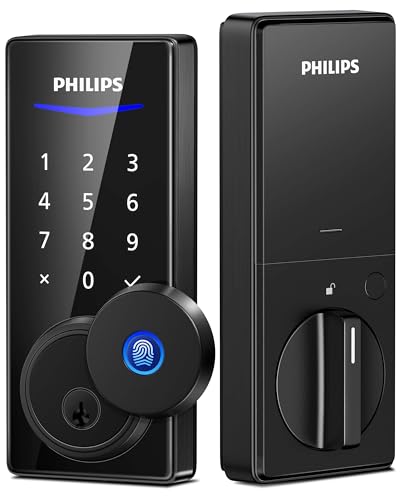 Fingerprint Electronic Door Lock with Touchscreen Keypad
