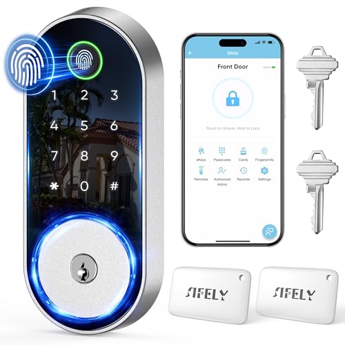 Smart Fingerprint Deadbolt Lock with Keypad Access