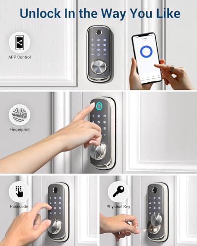 WiFi Smart Fingerprint Door Lock with Remote Control