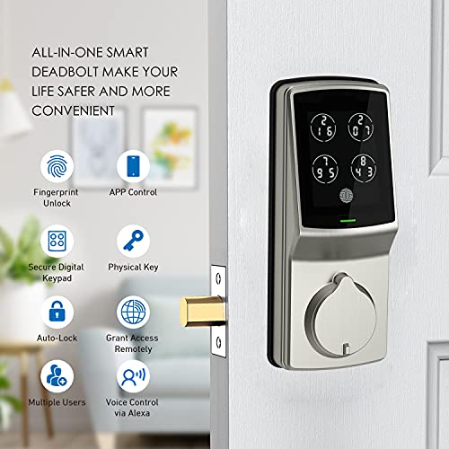 Lockly Secure Pro Wi-Fi Smart Deadbolt Lock