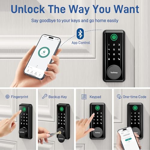Keyless Smart Lock with Fingerprint and Code Access