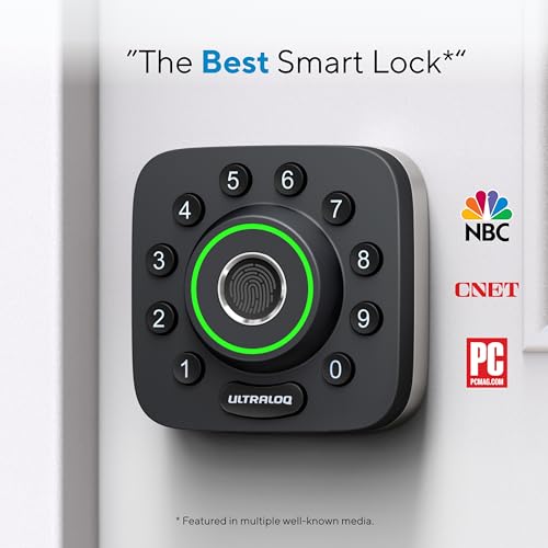 ULTRALOQ U-Bolt Pro Fingerprint Smart Door Lock