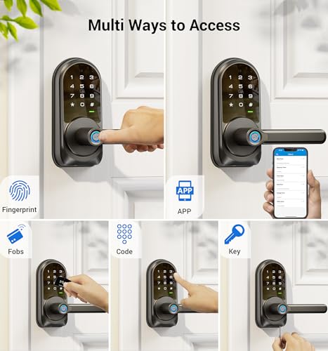Veise Keyless Smart Lock with Fingerprint Access