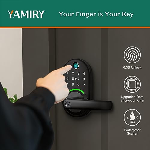 Yamiry Smart Keyless Entry Fingerprint Door Lock