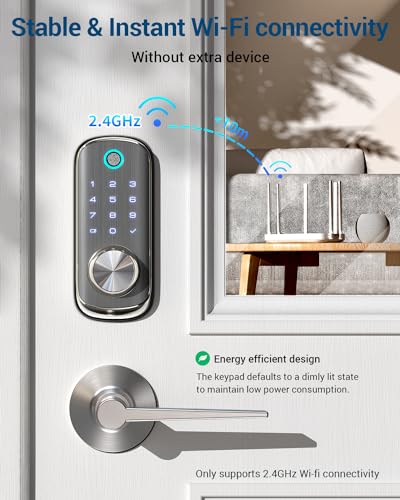 WiFi Smart Fingerprint Door Lock with Remote Control