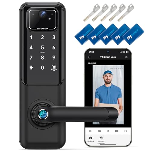 WiFi Fingerprint Smart Door Lock with Camera