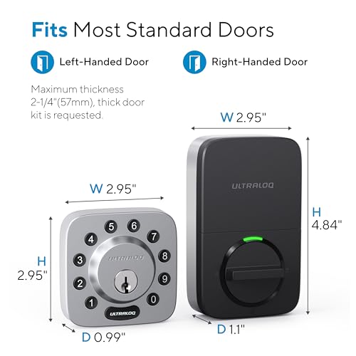 ULTRALOQ U-Bolt 5-in-1 Smart Door Lock