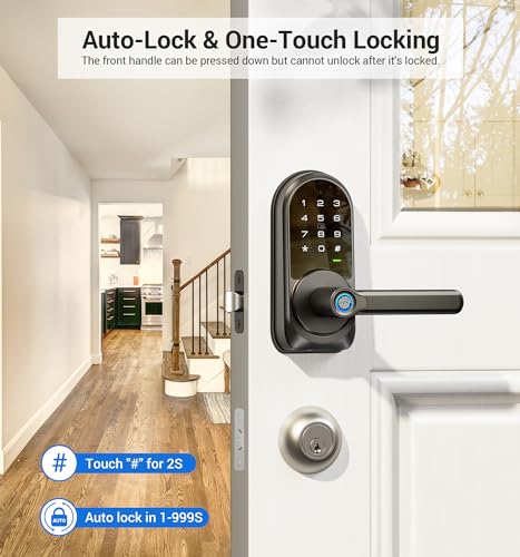 Veise Keyless Smart Lock with Fingerprint Access